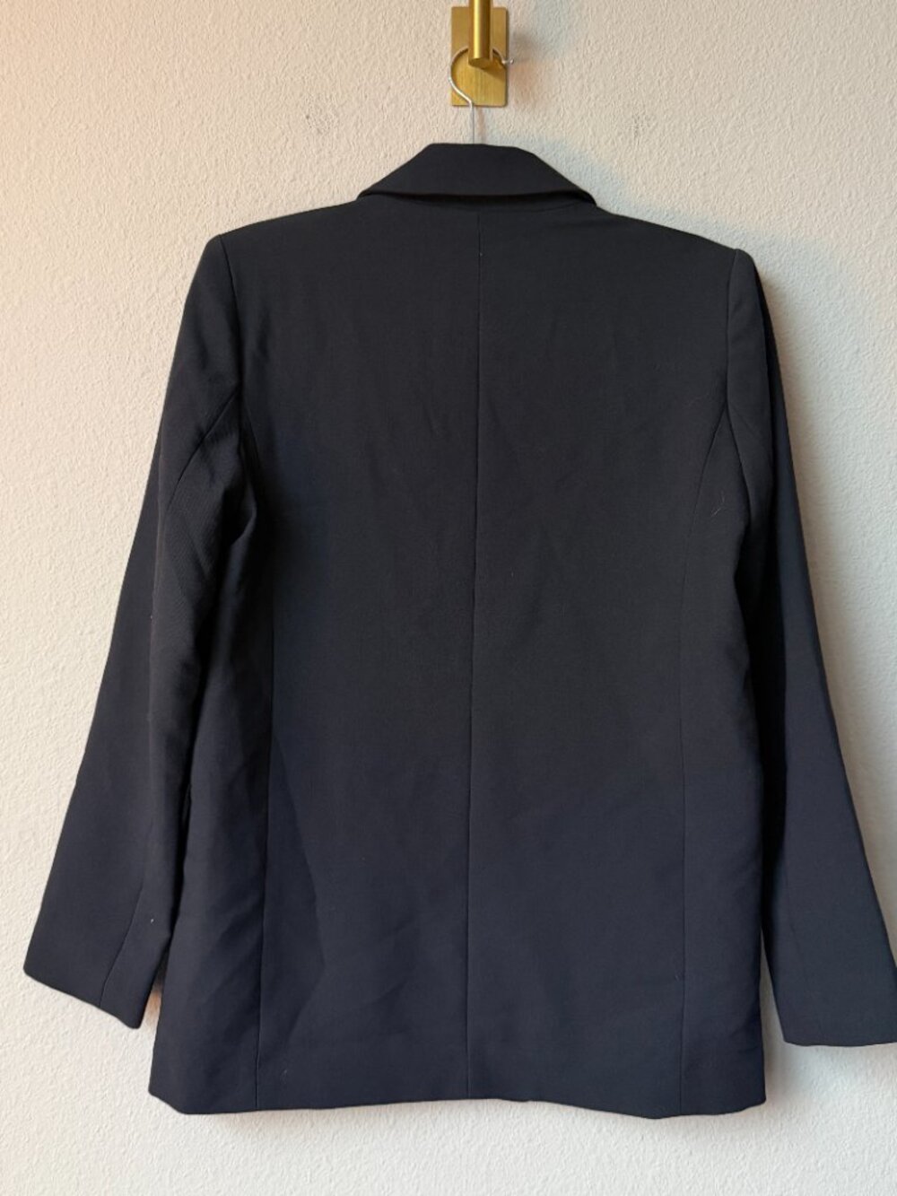 Abercrombie & Fitch Black Classic Oversized Blazer Size S - Picture 3 of 6